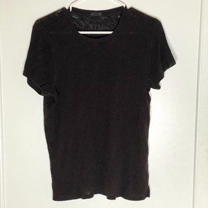 ATM Black Short Sleeve Crewneck - Large